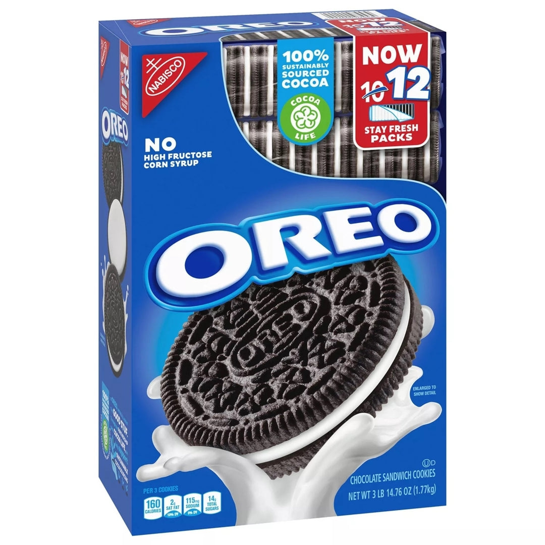 Oreo Chocolate Sandwich Cookies (12 Stay Fresh Packs 62.76 Ounce) Image 2