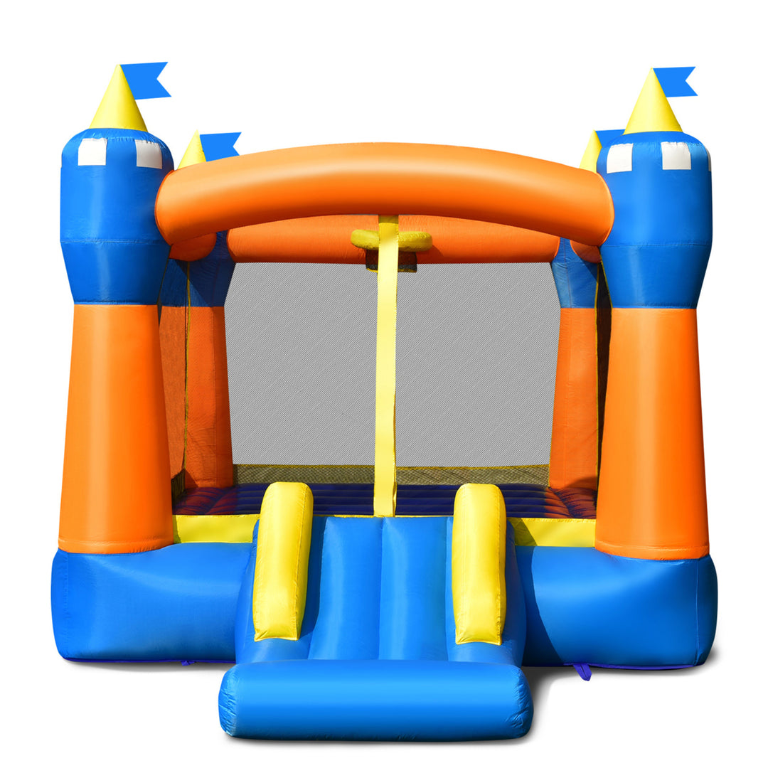 Inflatable Bounce House Kids Jumping Castle w/ 735W Blower Indoor and Outdoor Image 9