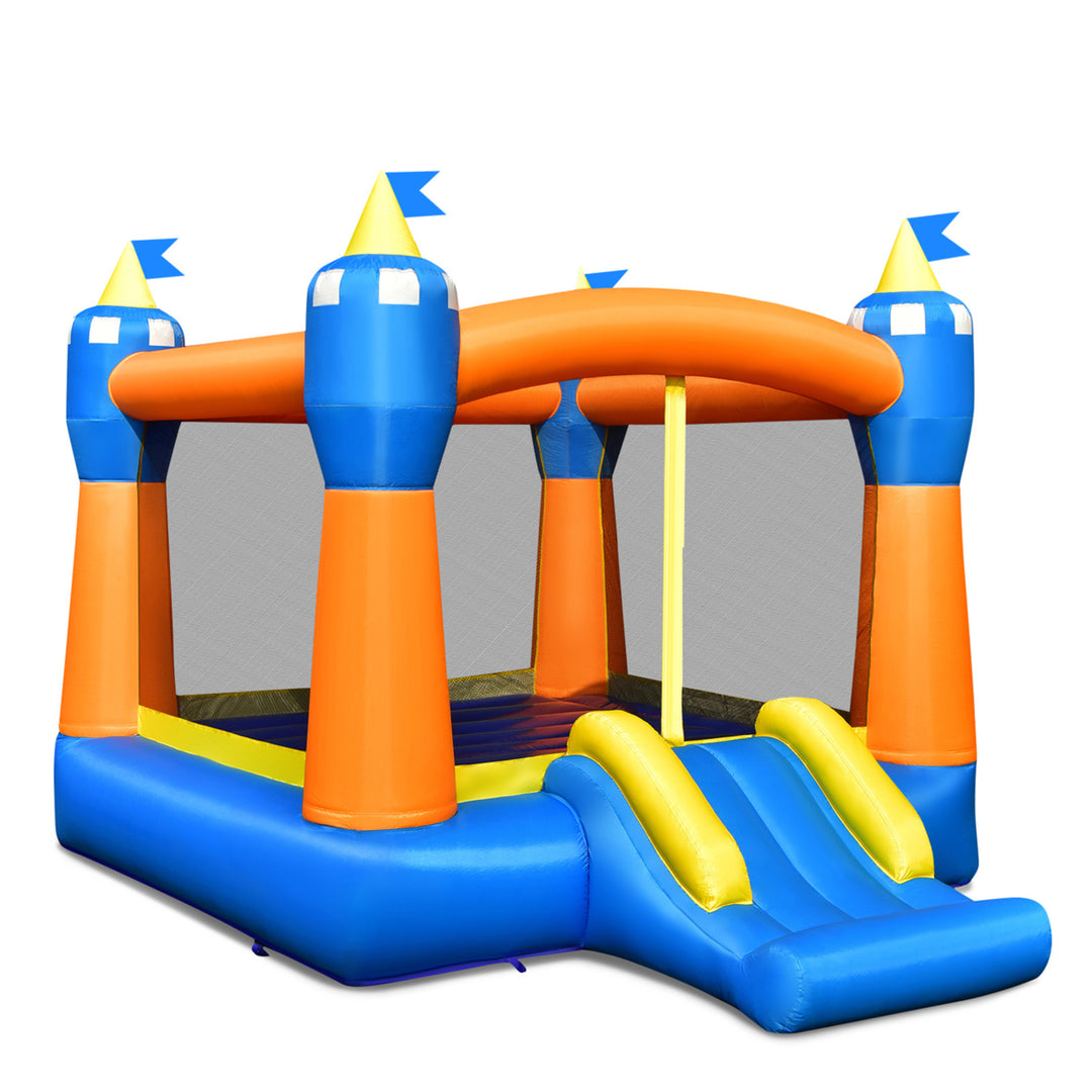 Inflatable Bounce House Kids Jumping Castle w/ 735W Blower Indoor and Outdoor Image 10