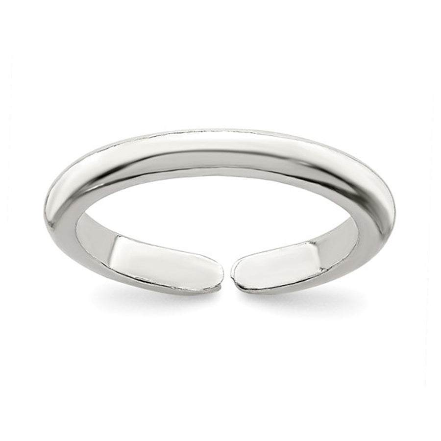 Classic Round Sterling Silver Toe Ring Image 1