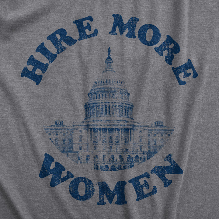 Womens Hire More Women Fitness Tank Awesome Congress Gender Equality Shirt For Ladies Image 2