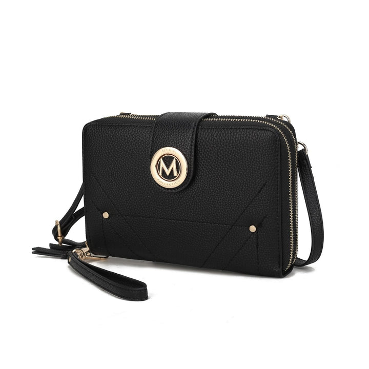 MKF Collection Sage Cell-phone - Wallet Crossbody Multi-Functional Shoulder Bag Handbag with Optional Wristlet by Mia K Image 4