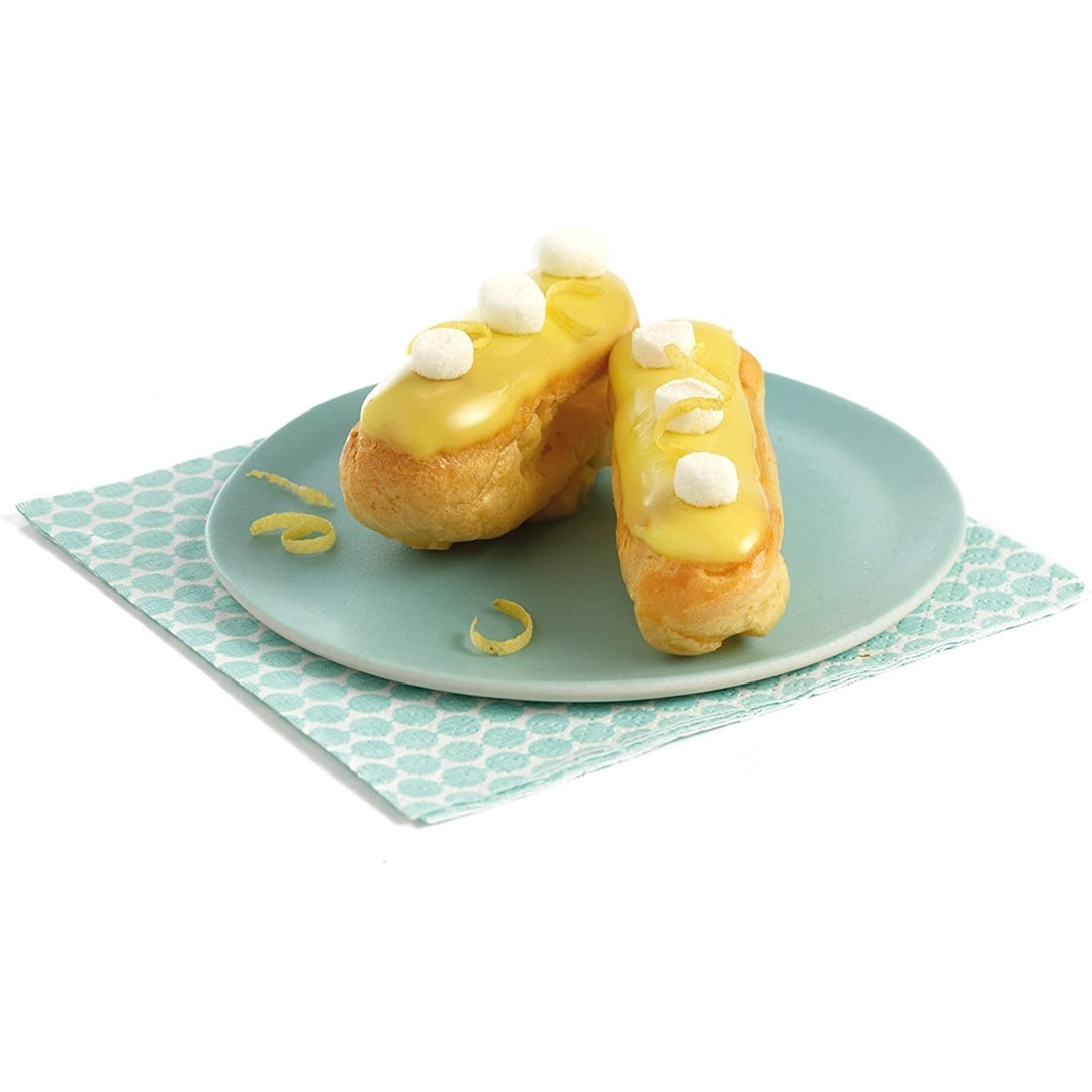 Mastrad Paris Mini Eclairs Kit - 16 Mini Eclair Mold1 Deco-Pocket with 3 Tips Image 11