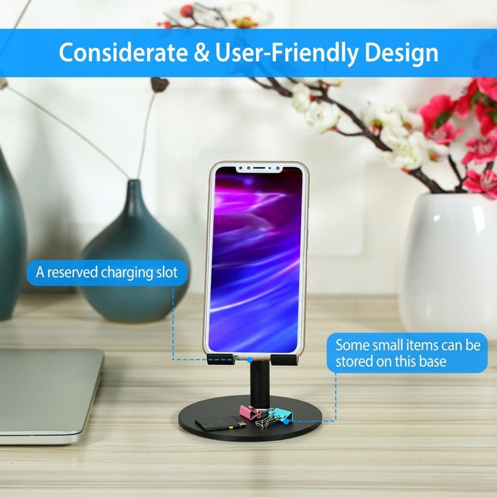 Cell Phone Stand Universal Tablets Phones Stand Holder Height Angle Adjustable Desktop Phone Stand No-Slip Image 12