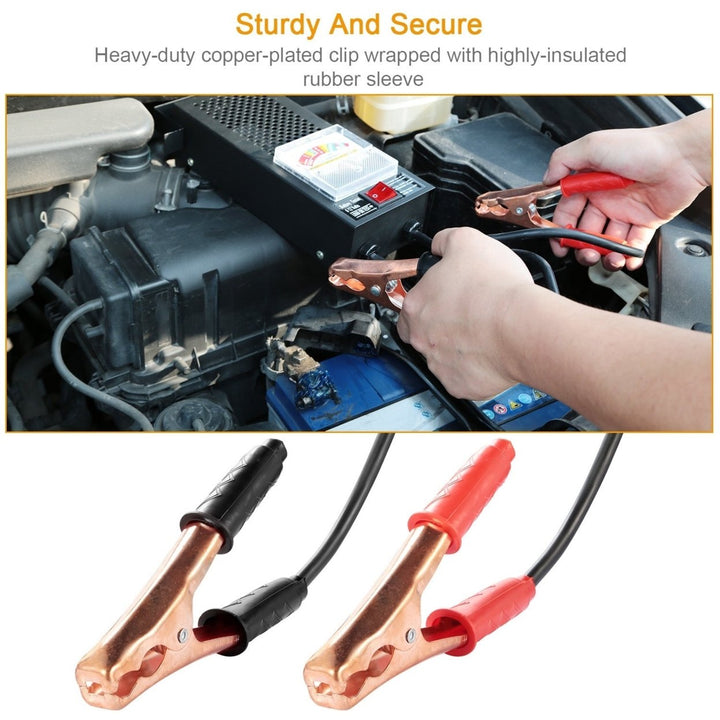 Battery Load Tester 6-12V 100A Battery Tester with Heavy Duty Insulated Copper Clips Carrying Handle for Automotive Image 3