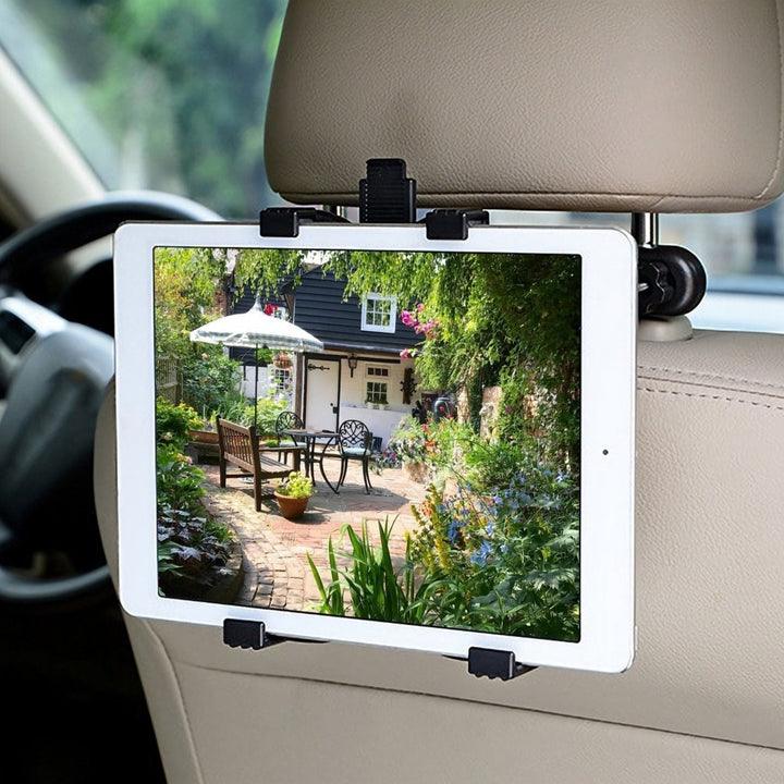 Car Headrest Tablet Mount 360 Rotation Car Tablet Holder Universal for 7-11 Inch iPad Image 4