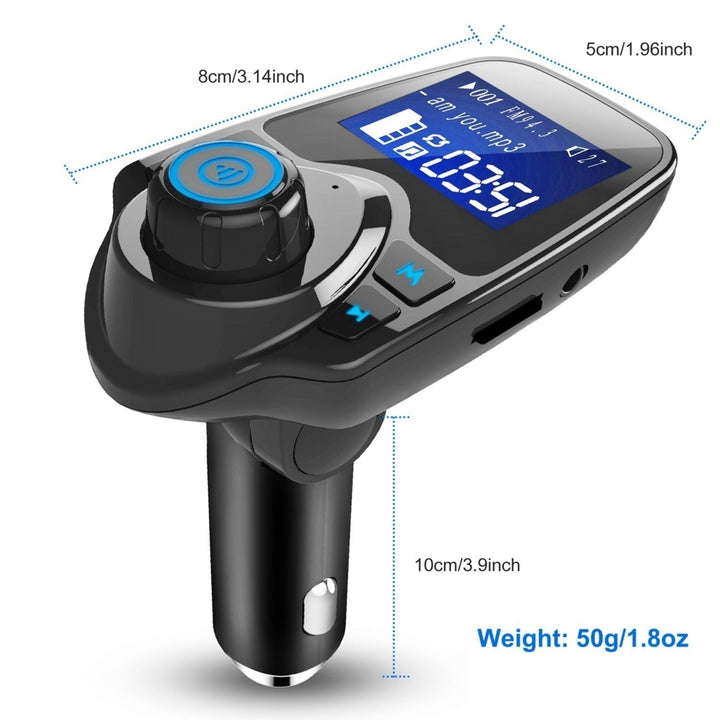 Car Wireless FM Transmitter MP3 Player Hand-Free Call USB Charger AUX Input Image 9