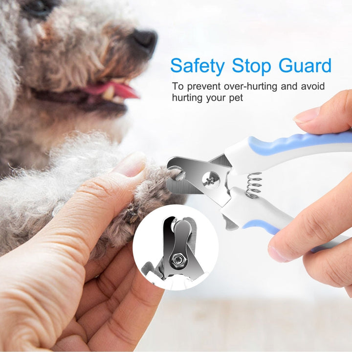 Dog Nail Clippers Pet Cat Nail Toe Trimmer Stainless Steel Grooming Tool Free Nail File Small Medium Large Dogs L Size Image 2