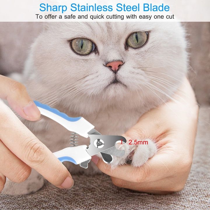 Dog Nail Clippers Pet Cat Nail Toe Trimmer Stainless Steel Grooming Tool Free Nail File Small Medium Large Dogs L Size Image 4