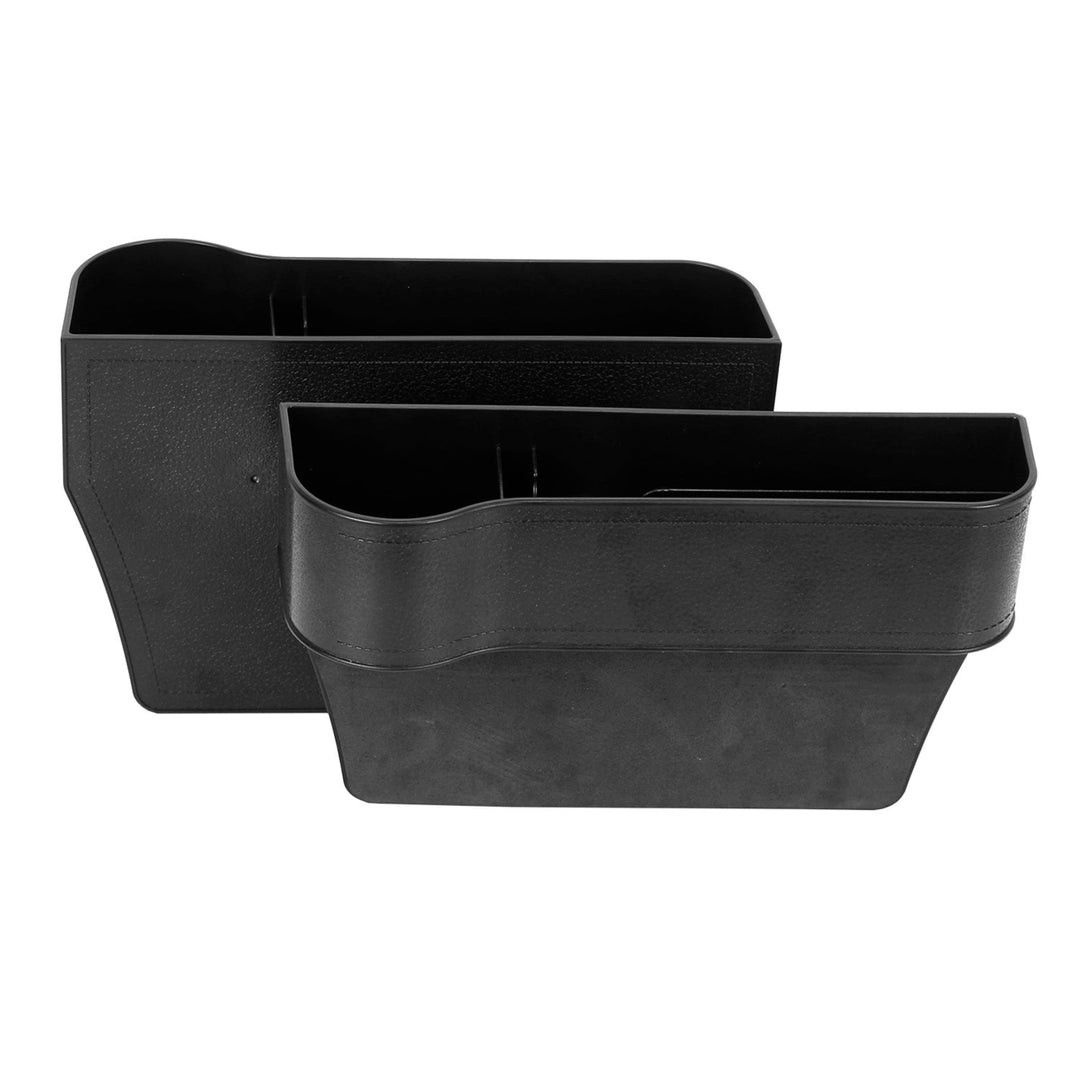 2Pcs Car Console Side Organizer Car Seat Gap Storage Box Pocket Organizer Seat Gap Filler Catch Caddy Image 11