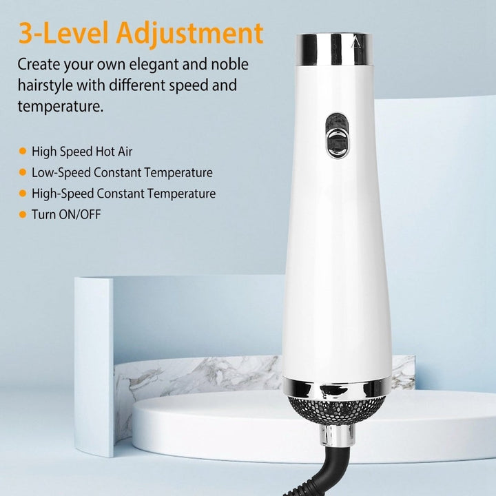 3 In 1 Hot Air Brush One-Step Hair Dryer Comb 3 Interchangeable Brush Combs Volumizer Hair Curler Straightener Image 4