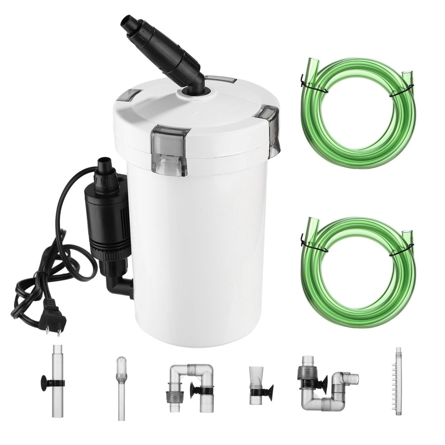 3-Stage External Canister Filter for 28 Gallon Aquarium Fish Tank 105gph 6W Easy Installation Silent Image 1