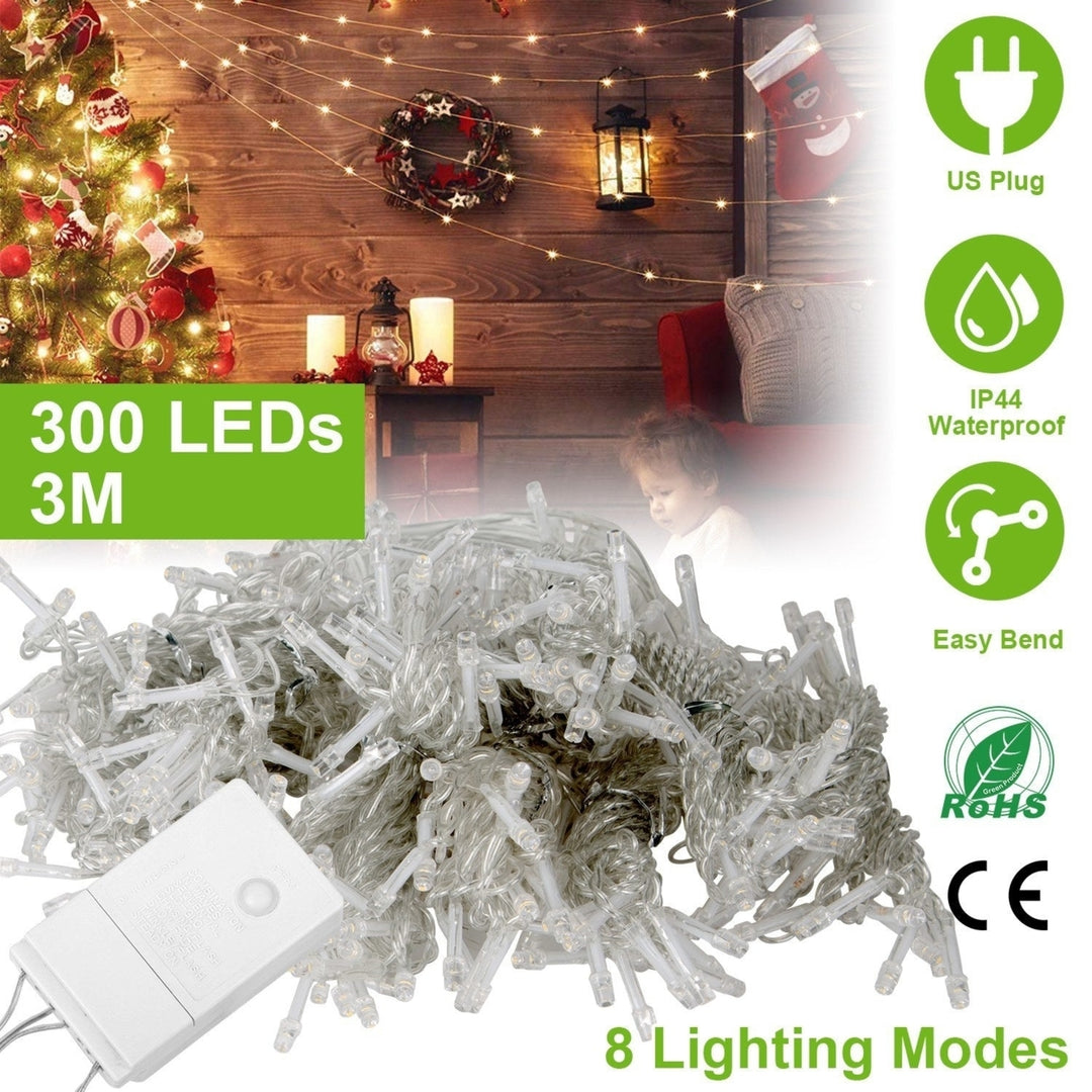 3 meter 300 LEDs String Curtain Light IP44 String Fairy Lights Party Xmas Decor Lamps Image 2