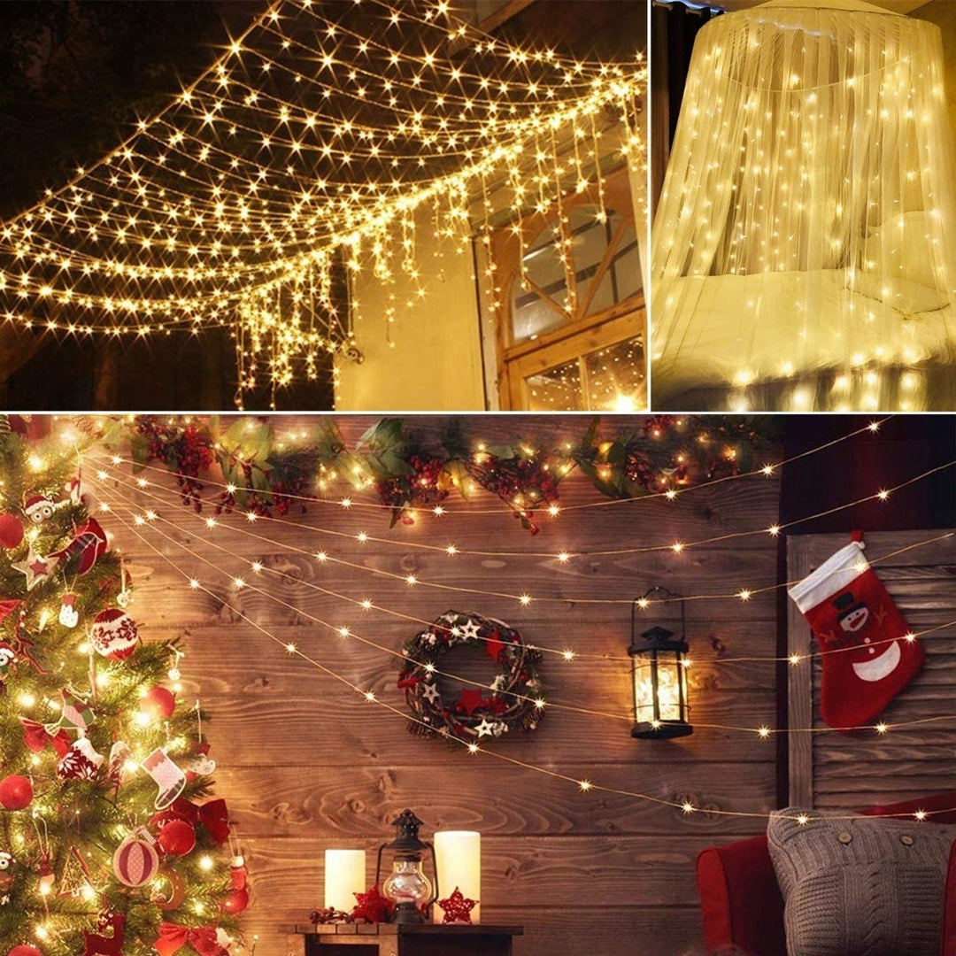 3 meter 300 LEDs String Curtain Light IP44 String Fairy Lights Party Xmas Decor Lamps Image 7