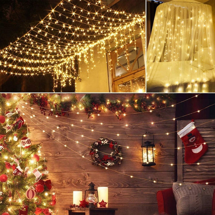 3 meter 300 LEDs String Curtain Light IP44 String Fairy Lights Party Xmas Decor Lamps Image 7