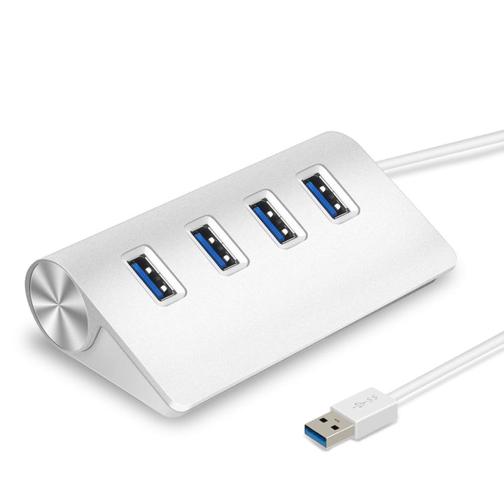 4 Ports USB3.0 Hub 5Gbps USB3.0 Aluminum Expansion Hub Splitter File Video Date Reader Transmission Image 1