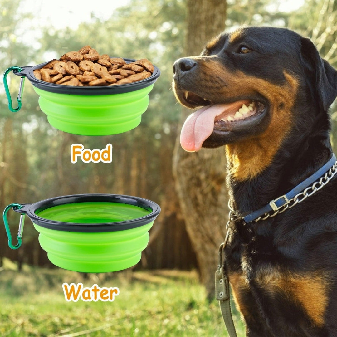 4Pcs Collapsible Dog Bowls BPA Free Travel Dog Bowl Foldable Cat Dog Food Water Bowl Image 4