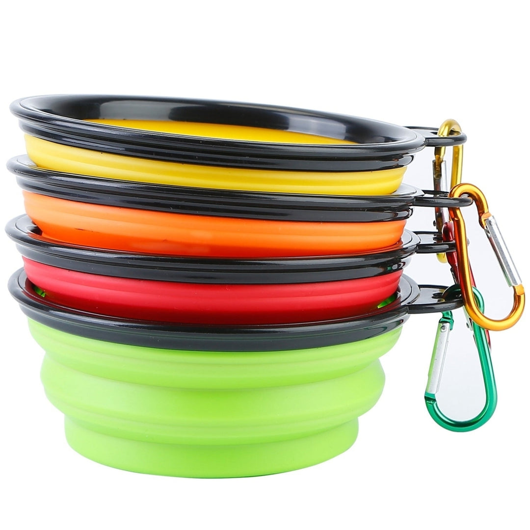 4Pcs Collapsible Dog Bowls BPA Free Travel Dog Bowl Foldable Cat Dog Food Water Bowl Image 9