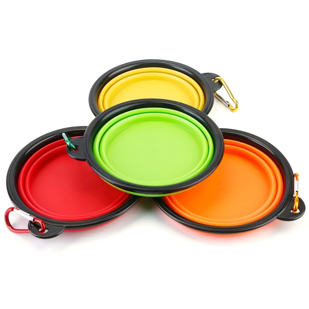 4Pcs Collapsible Dog Bowls BPA Free Travel Dog Bowl Foldable Cat Dog Food Water Bowl Image 10