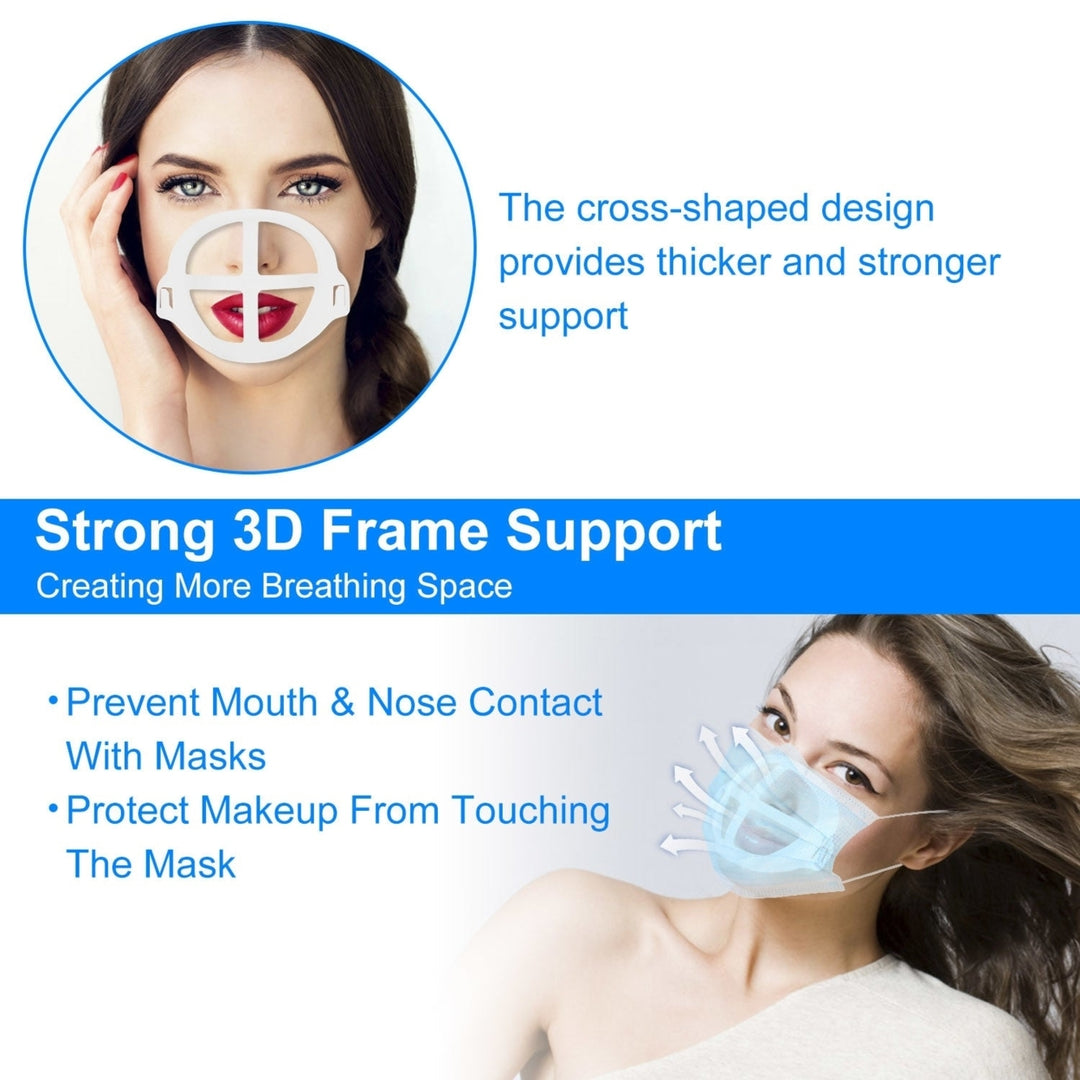 10Pcs 3D Mask Bracket Comfortable Breathing Mouth Mask Inner Support Frame Washable Reusable Mask Image 4
