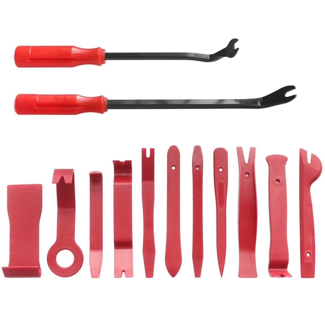 13 Pcs Car Trim Removal Tool Auto Door Panel Clip Dash Plastic Interior Radio Body Open Pry Kit Image 2