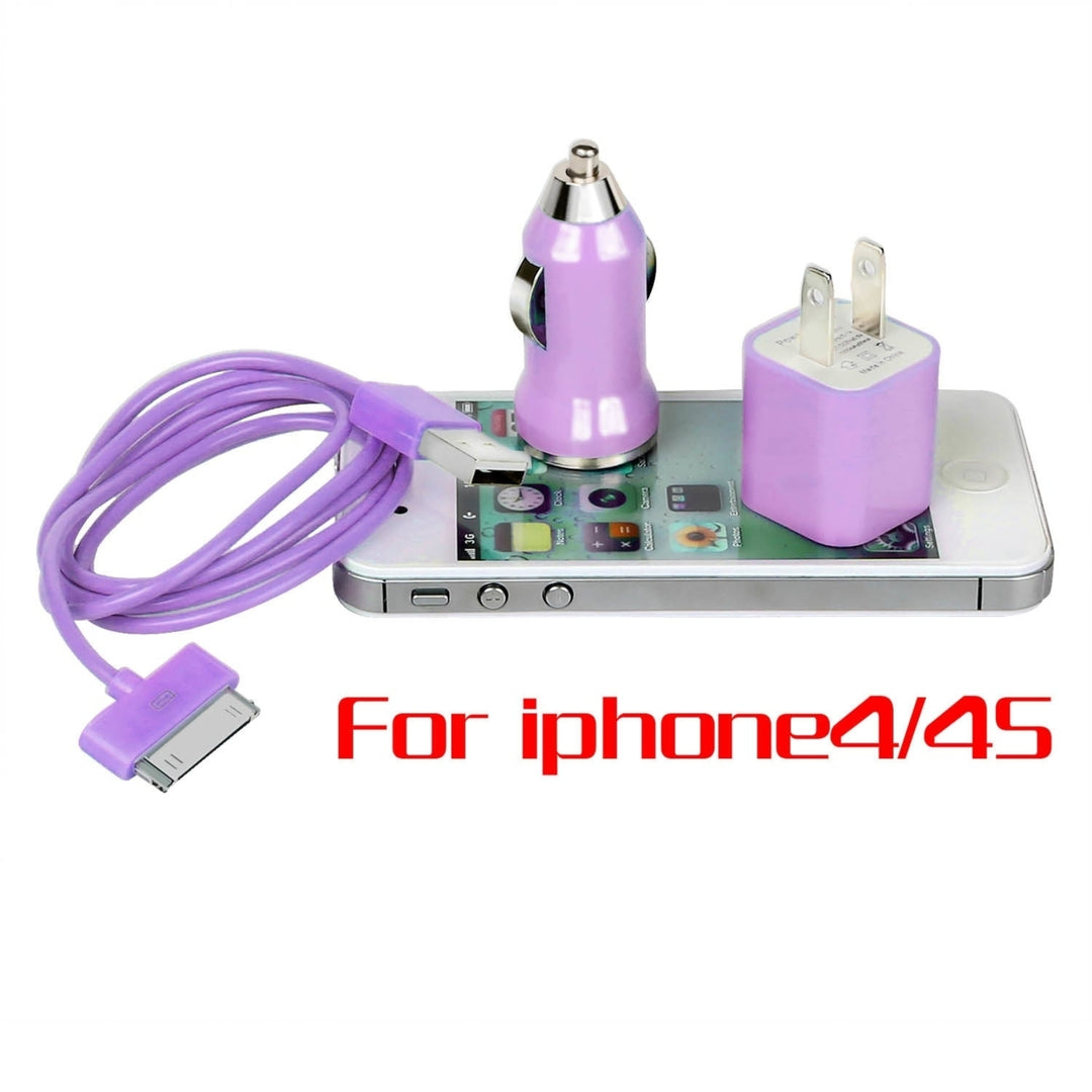 32pin USB Car Charger USB Wall Charger USB Cable Compatible with iPhone4 4S Image 11