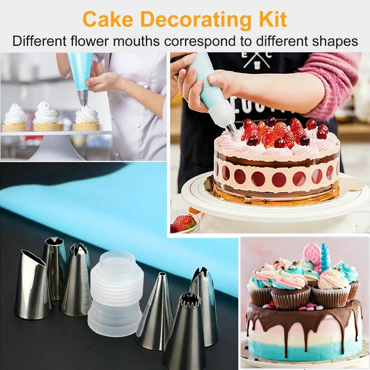24Pcs Cake Decorating Supplies kit Stainless Steel DIY Baking Supplies Icing Tips Image 4