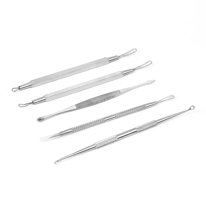 5 Pcs Blackhead Remover Kit Pimple Comedone Extractor Tool Set Stainless Steel Image 11