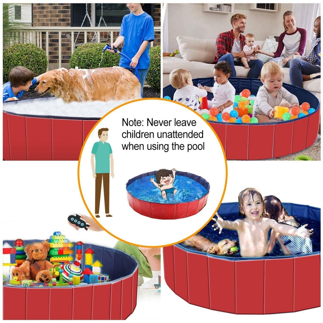 Foldable Pet Swimming Pool PVC Kiddie Baby Dog Swim Pool Bathing Tub Playmat Kids Pools Image 6