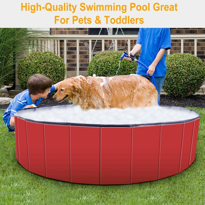 Foldable Pet Swimming Pool PVC Kiddie Baby Dog Swim Pool Bathing Tub Playmat Kids Pools Image 8