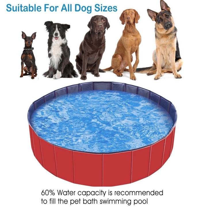 Foldable Pet Swimming Pool PVC Kiddie Baby Dog Swim Pool Bathing Tub Playmat Kids Pools Image 10