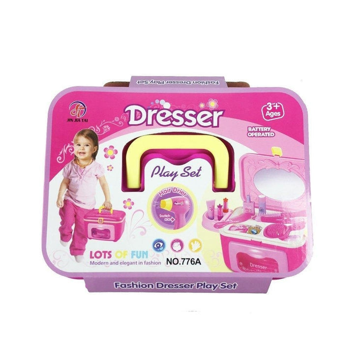 Girl Hairdresser Pretend Play Toy Fashion Beauty Play Set Image 1