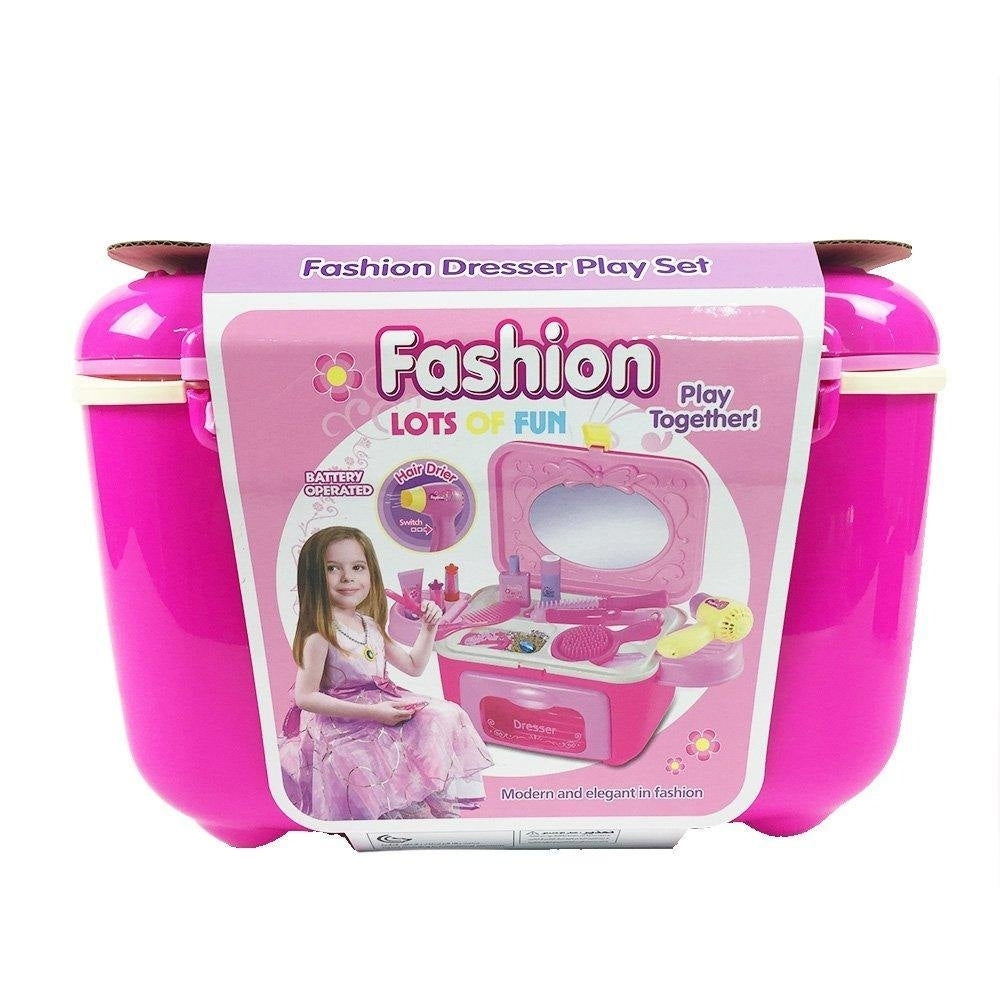 Girl Hairdresser Pretend Play Toy Fashion Beauty Play Set Image 6