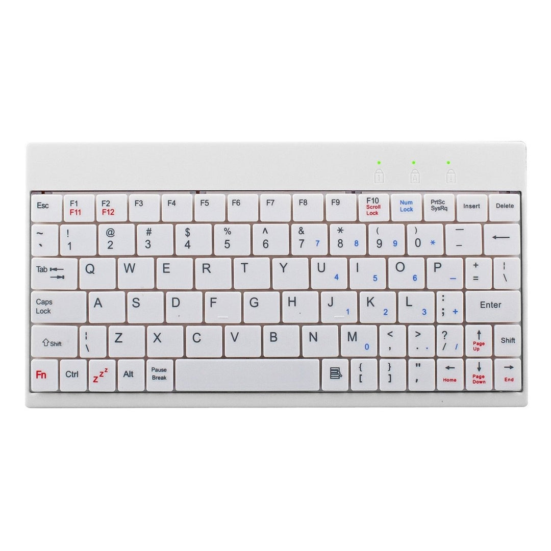 80 Keys Wired Keyboard Mini USB Connector Keyboard Portable Durable Keyboard with Carry Bag Image 1