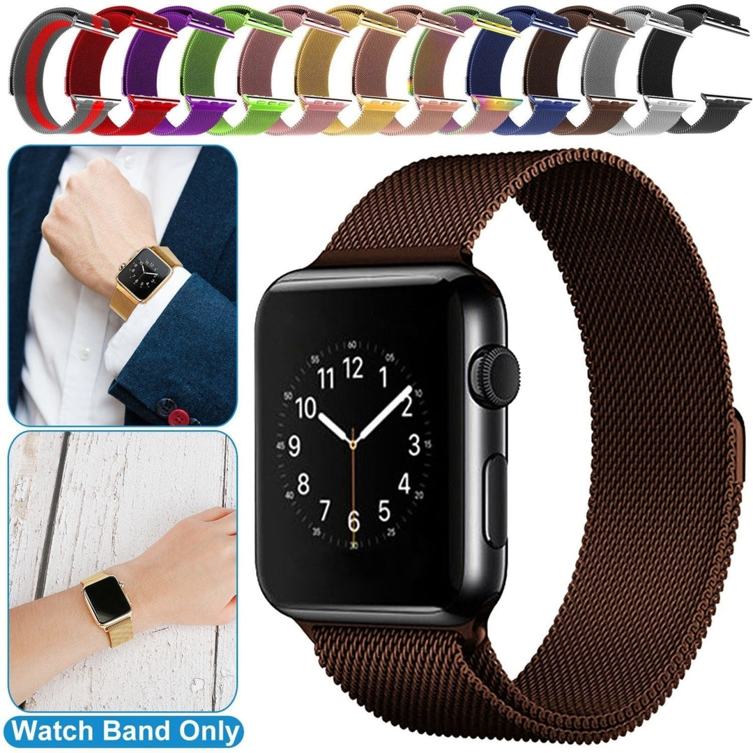 Magnetic Watch Band Replacement Milanese Bands Compatible For Apple Watch Bands 42mm Series 1 2 3 Image 3