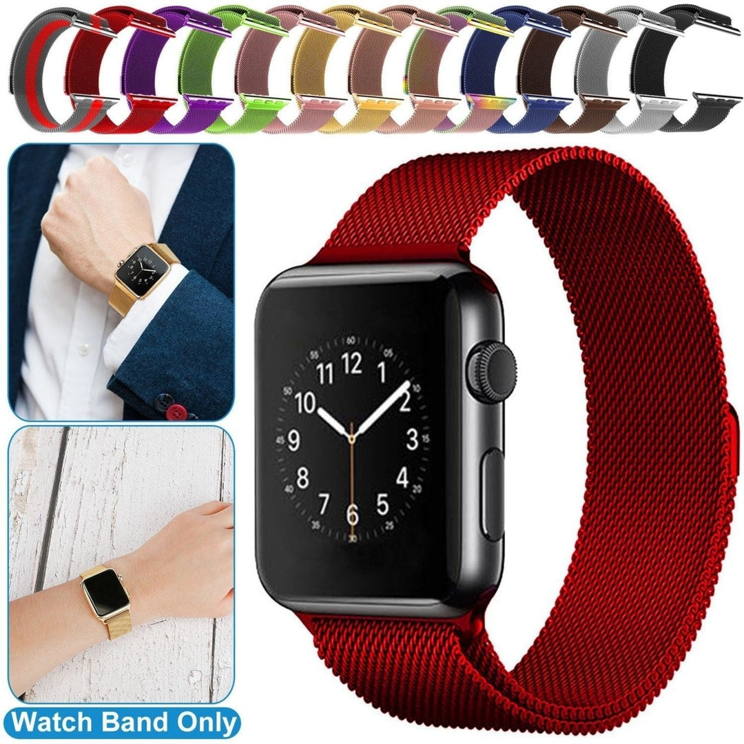 Magnetic Watch Band Replacement Milanese Bands Compatible For Apple Watch Bands 42mm Series 1 2 3 Image 1