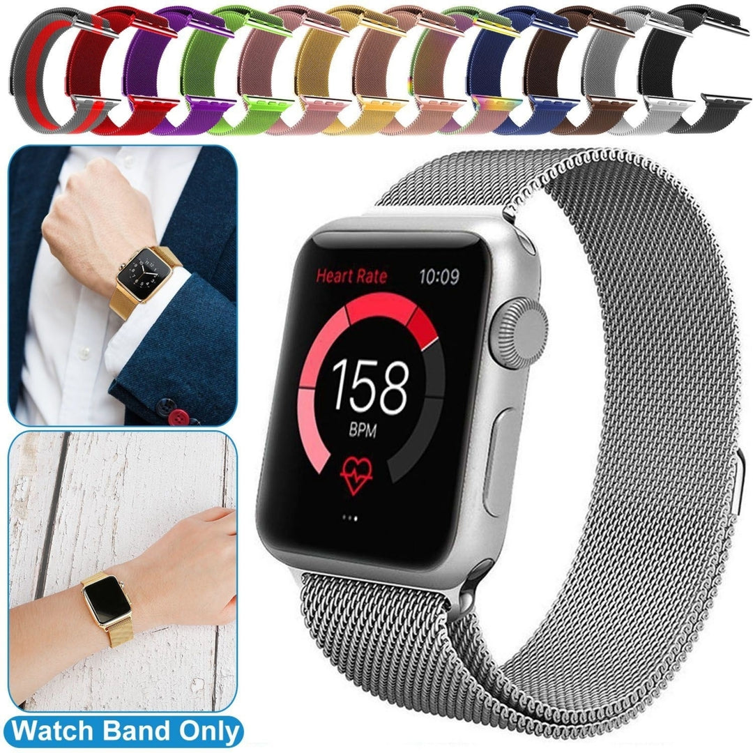 Magnetic Watch Band Replacement Milanese Bands Compatible For Apple Watch Bands 42mm Series 1 2 3 Image 4