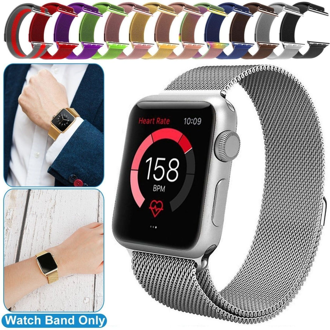 Magnetic Watch Band Replacement Milanese Bands Compatible For Apple Watch Bands 42mm Series 1 2 3 Image 1