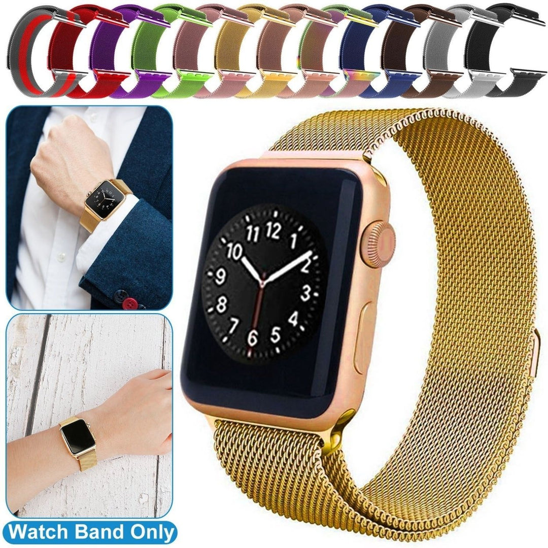 Magnetic Watch Band Replacement Milanese Bands Compatible For Apple Watch Bands 42mm Series 1 2 3 Image 1