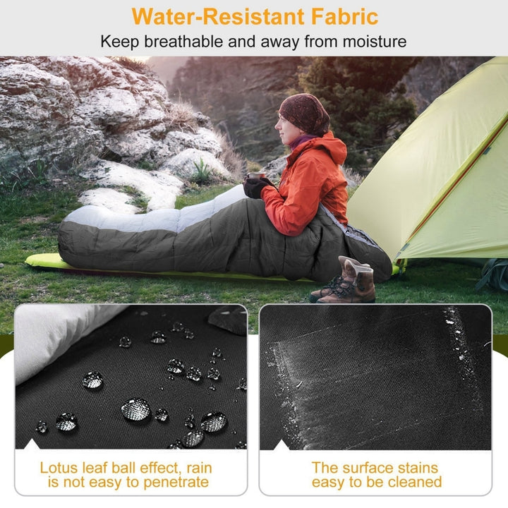 Mummy Sleeping Bag Camping Sleeping Bags for Adults Outdoor Soft Thick Water-Resistant Moisture-proof Image 9