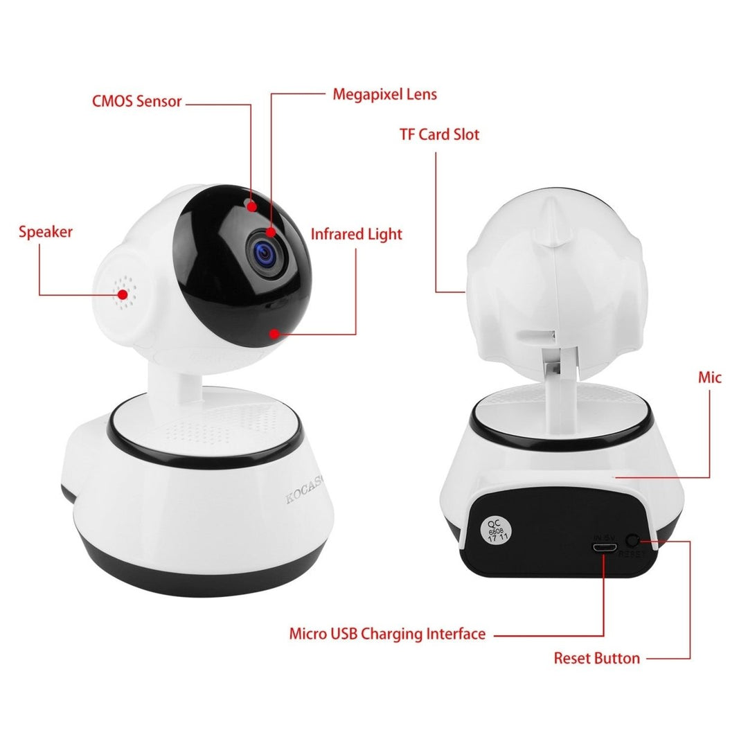 720P WiFi IP Camera Motion Detection IR Night Vision Indoor 360 Degree Coverage Security Surveillance App Cloud Image 12