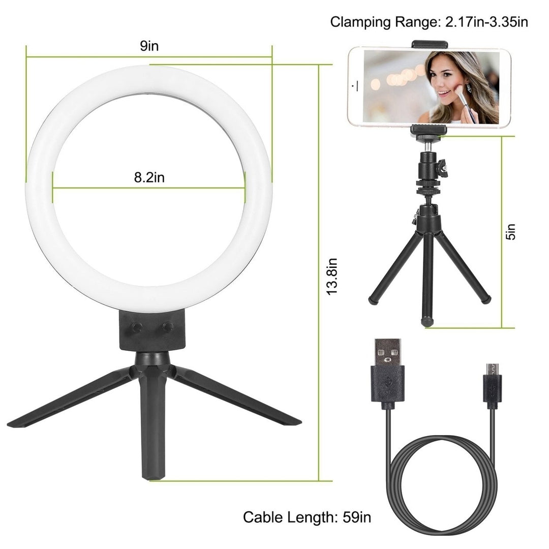 Dimmable LED Light with Tripod Phone Selfie Camera Studio Photo Video Makeup Lamp Image 3