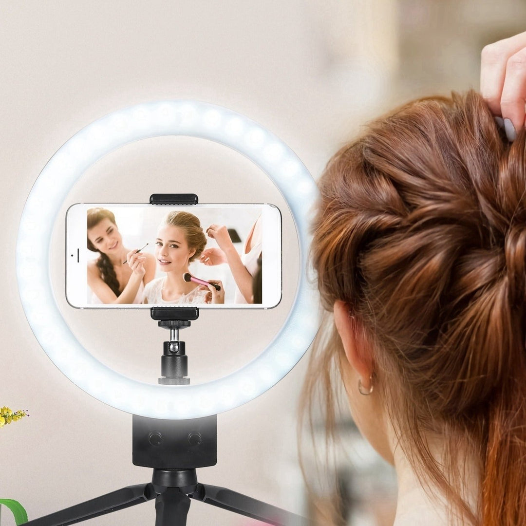 Dimmable LED Light with Tripod Phone Selfie Camera Studio Photo Video Makeup Lamp Image 10