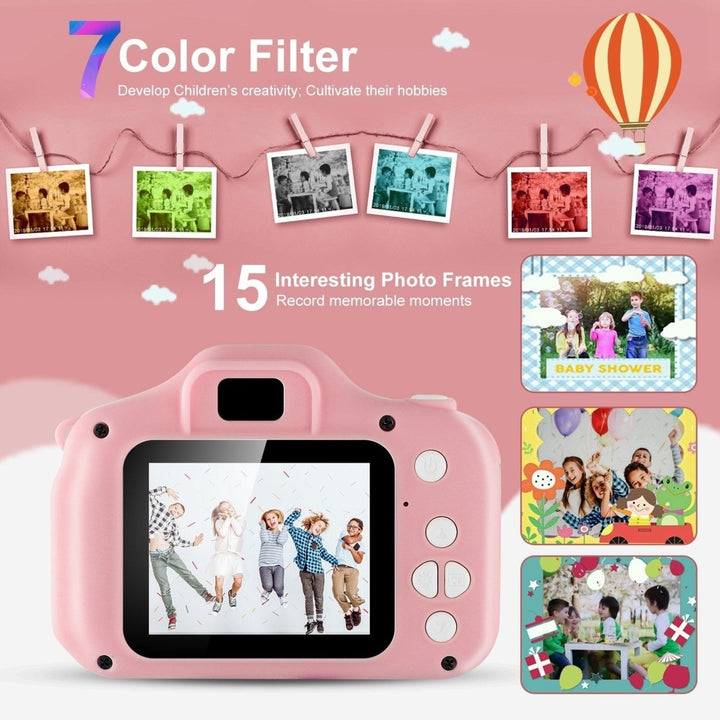 Kids Digital Camera with 2.0 Screen 12MP 1080P FHD Video Camera 4X Digital Zoom Games Image 3