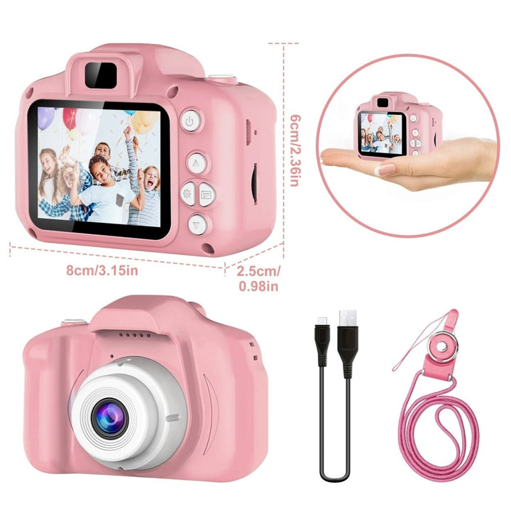 Kids Digital Camera with 2.0 Screen 12MP 1080P FHD Video Camera 4X Digital Zoom Games Image 7