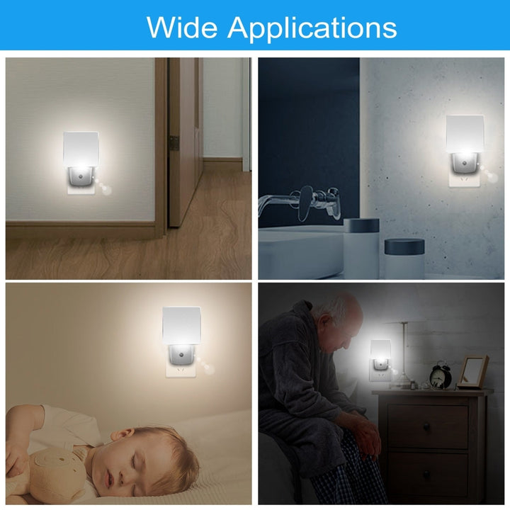 LED Night Light Dusk To Dawn Sensor Lamps Plug-in Light for Hallway Kitchen Bathroom Image 9