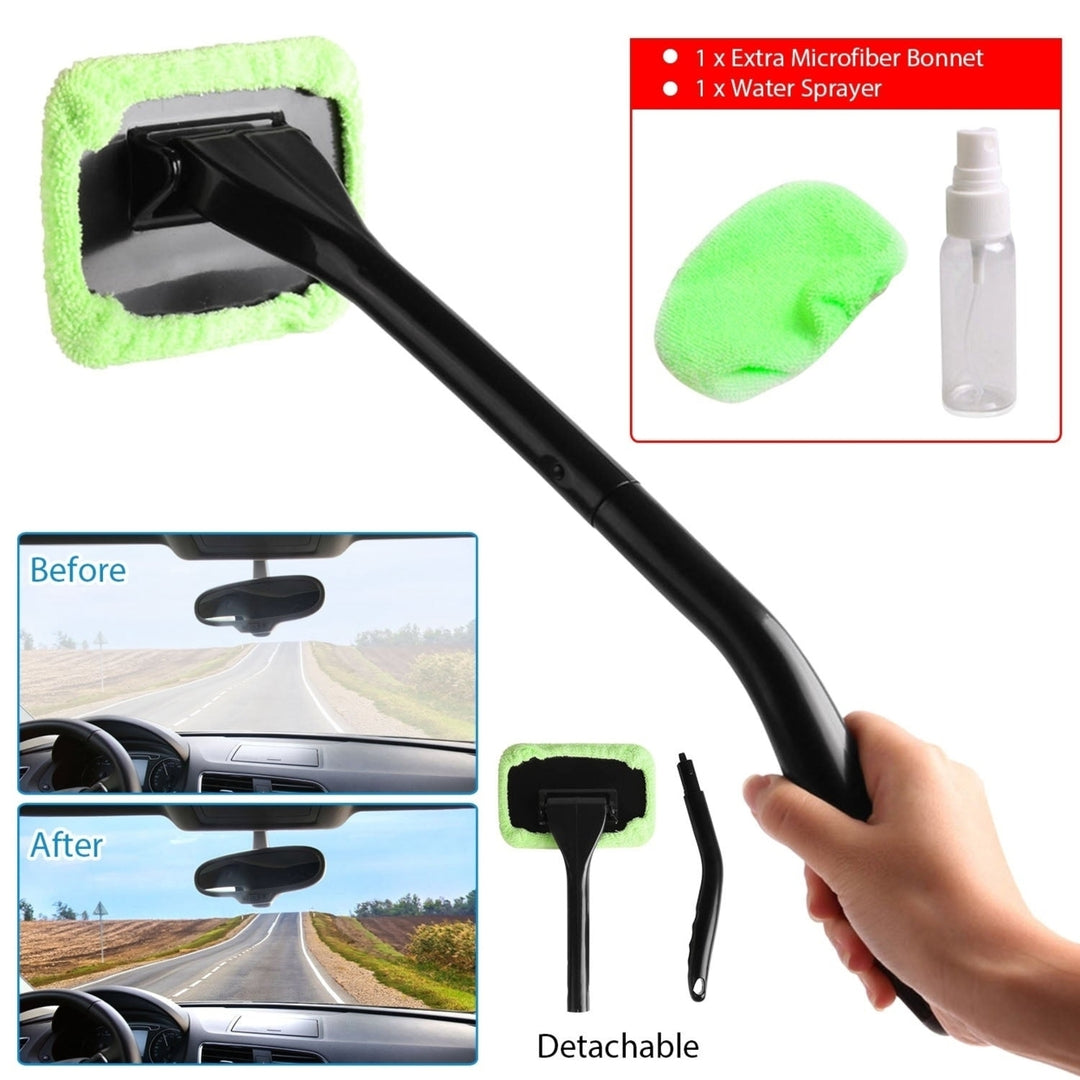 Microfiber Windshield Clean Car Auto Wiper Cleaner Glass Window Cleaning Brush Kit Tool Image 2