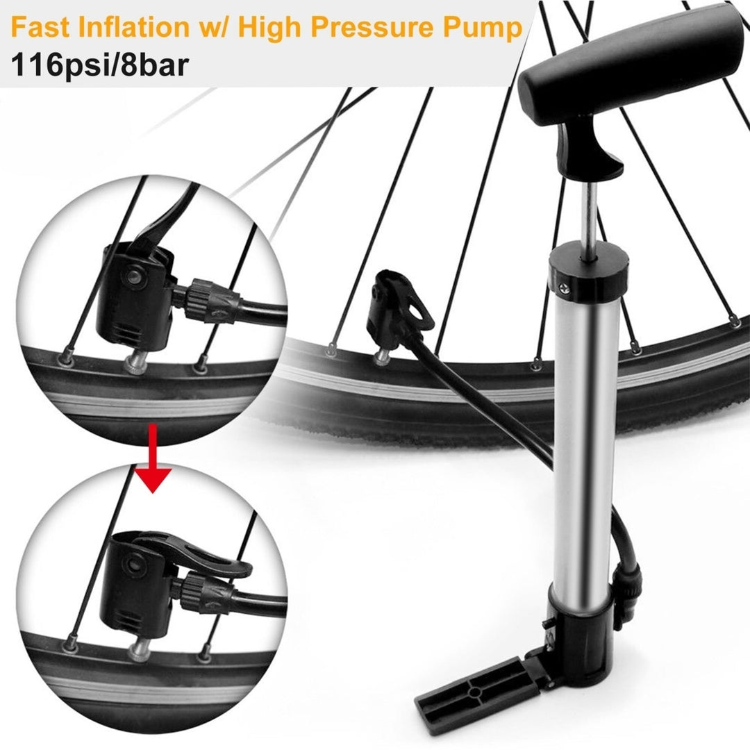 Mini Bike Pump Portable Bicycle Tire Inflator Ball Air Pump with Mount Frame For Mountain Road Bike Image 2