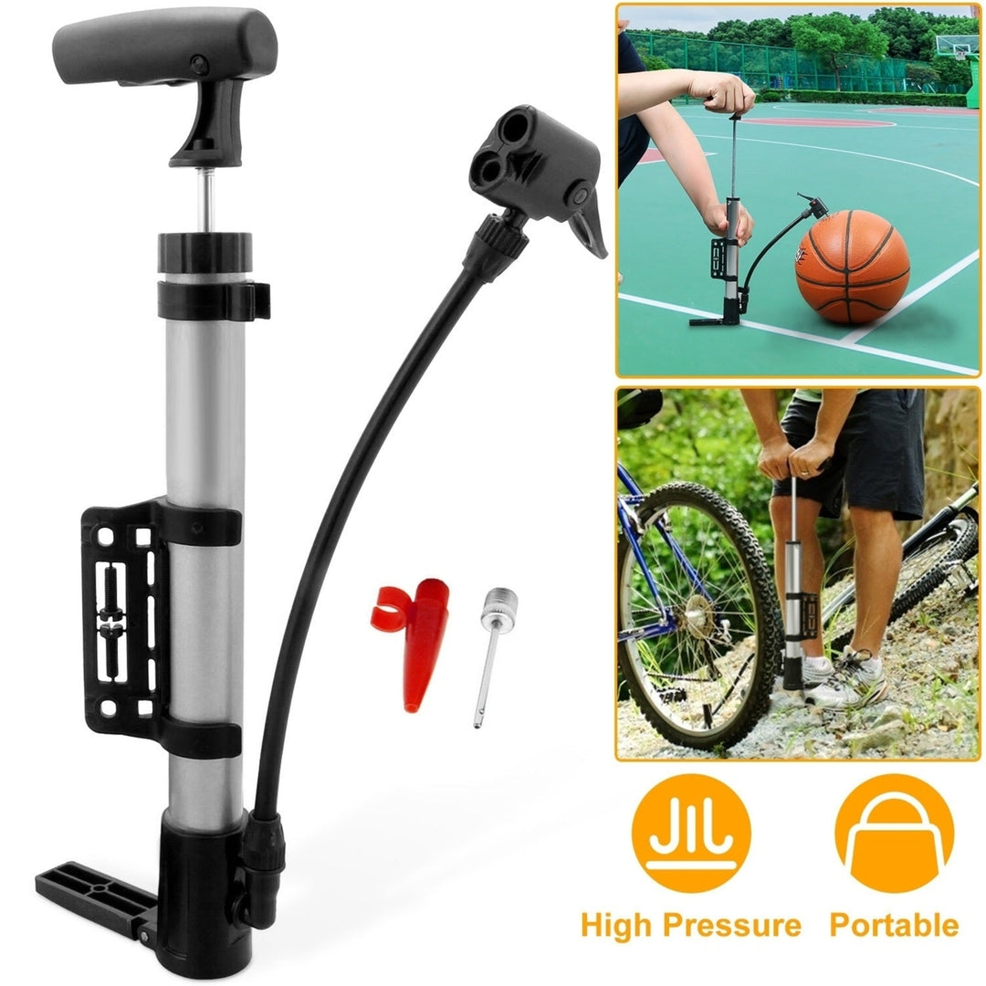 Mini Bike Pump Portable Bicycle Tire Inflator Ball Air Pump with Mount Frame For Mountain Road Bike Image 3