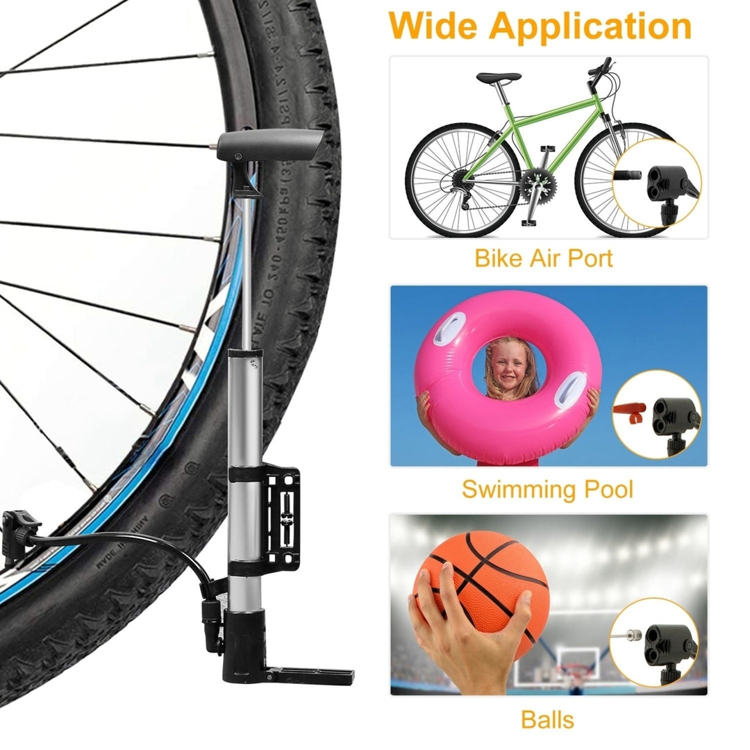 Mini Bike Pump Portable Bicycle Tire Inflator Ball Air Pump with Mount Frame For Mountain Road Bike Image 4